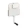 Idaho Pneumatic Concealed Cistern with Brushed Gunmetal Flush Plate - Round Buttons
