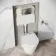Idaho Pneumatic Concealed Cistern with Brushed Gunmetal Flush Plate - Square Buttons