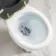 Hudson Traditional Close Coupled Toilet With Graphite Grey Wooden Seat - Brushed Brass Lever
