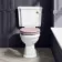 Hudson Traditional Close Coupled Toilet With Cashmere Pink Wooden Seat - Brushed Brass Lever