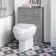 Quartz Stone Grey Back To Wall Unit and Seattle Toilet