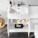 Foster Gloss White Combination Vanity Basin with Marble Top & Denver Toilet 1200mm