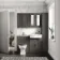 Monaco Graphite Grey Combination Vanity Traditional Basin with Marble Top & Hudson Toilet with Wooden Seat 1200mm