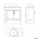 Bermuda Chalk White Vanity with Marble Top & Oval Counter Top Basin 800mm - Brass Knurled Handles