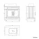 Lucia Graphite Grey Vanity with Oak Effect Top & Curved Counter Top Basin 840mm - Brass Knurled Handles