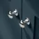 Capri Navy Blue Basin Vanity and Back To Wall Unit 1050mm (Excludes Toilet) - Chrome Handles