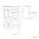 Milos Cotton White Combination Vanity Basin and Aruba Toilet 1000mm - Chrome Handles