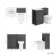 Milos Slate Grey Combination Vanity Basin and Aruba Toilet 1000mm - Chrome Handles