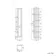 Monaco Chalk White Floor Standing Tall Cabinet Unit 300mm