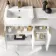 Sicily Fluted Coastal White Combination Vanity Basin and Miami Toilet 1500mm - Brushed Brass Accents