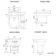 Sicily Fluted Coastal White Combination Vanity Basin and Miami Toilet 1500mm - Brushed Brass Accents