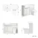 Sicily Fluted Coastal White Combination Vanity Basin and Houston Toilet 1200mm - Chrome Handles - Left Handed