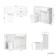 Sicily Fluted Coastal White Combination Vanity Basin and Tucson Toilet 1200mm - Chrome Handles - Right Handed