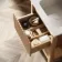 Maru Oak Wood Grain Vanity Unit & Matt White Stone Basin 600mm