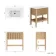 Maru Oak Wood Grain Vanity Unit & Matt White Stone Basin 800mm