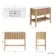 Maru Oak Wood Grain Vanity Unit & Matt White Stone Basin 1000mm