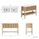 Maru Oak Wood Grain Vanity Unit & Matt White Double Stone Basin 1200mm