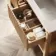 Maru Oak Wood Grain Vanity Unit & Matt White Double Stone Basin 1400mm