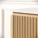 Maru Oak Wood Grain Vanity Cabinet 800mm with Matt White Stone Top - Basin Not Included