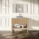 Maru Oak Wood Grain Vanity Cabinet 1000mm with Matt White Stone Top - Basin Not Included