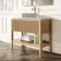 Maru Oak Wood Grain Vanity Cabinet 1000mm with Matt White Stone Top - Basin Not Included