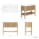 Maru Oak Wood Grain Vanity Cabinet 1000mm with Matt White Stone Top - Basin Not Included