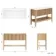 Maru Oak Wood Grain Vanity Cabinet 1200mm with Matt White Stone Top - Basin Not Included