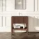 Maru Walnut Wood Grain Vanity Unit & Matt White Stone Basin 800mm