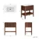 Maru Walnut Wood Grain Vanity Unit & Matt White Stone Basin 800mm