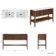 Maru Walnut Wood Grain Vanity Unit & Matt White Double Stone Basin 1400mm