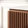 Maru Walnut Wood Grain Vanity Cabinet 600mm with Matt White Stone Top - Basin Not Included