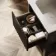 Maru Black Oak Wood Grain Vanity Unit & Matt White Stone Basin 600mm
