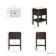 Maru Black Oak Wood Grain Vanity Unit & Matt White Stone Basin 600mm
