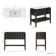 Maru Black Oak Wood Grain Vanity Unit & Matt White Stone Basin 1000mm