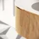 Positano Natural Oak Curved Wall Hung Basin Drawer Vanity 800mm