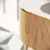 Positano Natural Oak Curved Vanity Unit & Matt White Stone Basin 1200mm