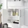 100% Waterproof - Harper Gloss White PVC Basin Vanity and Back To Wall Toilet Unit 1200mm - Excludes Toilet