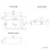 100% Waterproof - Harper Gloss White PVC Combination Vanity Basin and Houston Toilet 1200mm - Brushed Brass Accents