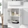 100% Waterproof - Harper Gloss White PVC Basin Vanity and Back To Wall Toilet Unit 1000mm - Excludes Toilet