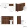 Havana Fluted Black Walnut Combination Vanity Basin and Aruba Toilet 1300mm - Black Accents