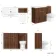 Havana Fluted Black Walnut Combination Vanity Basin and Miami Toilet 1300mm - Brushed Brass Accents