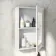 Cotton White Mirror Cabinet 700x500mm