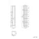 Monaco Cotton White Floor Standing Tall Cabinet Unit 300mm