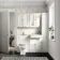 Monaco Cotton White Basin Vanity 600mm - Brushed Brass Accents
