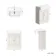 Monaco Cotton White Basin Vanity 600mm - Brushed Brass Accents