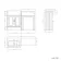 Monaco Cotton White Basin Vanity and Back To Wall Toilet Unit 1200mm (Excludes Pan & Cistern) - Brushed Brass Accents