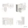 Monaco Cotton White Combination Vanity Basin and Kansas Toilet with Wooden Seat 1200mm - Brushed Brass Accents