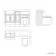 Monaco Cotton White Combination Vanity Basin and Kansas Toilet with Wooden Seat 1500mm - Brushed Brass Accents