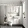Monaco Cotton White Combination Vanity Basin with Marble Top & Miami Toilet 1200mm - Brushed Brass Accents