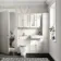Monaco Cotton White Combination Vanity Basin with Marble Top & Kansas Toilet with Wooden Seat 1200mm - Brushed Brass Accents